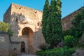 Puerta de la justicia en la muralla exterior de la Alhambra en G Royalty Free Stock Photo