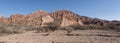 Puerta del Diablo, aka Devils Gate, red rock formation in dry Red Canyon Quebrada de Palmira near Tupiza, Bolivian Andes- Bolivia Royalty Free Stock Photo