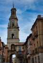 Puerta del Mercado and Torre del Reloj in distance, Toro city, Zamora Province, Castilla y Leon, Spain