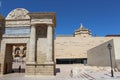 Puerta del Puente. Cordoba, Andalusia. Spain. Columns, arch. Royalty Free Stock Photo