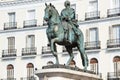 Puerta del Sol Square and equestrian statue, Madrid, Spain