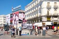 Puerta del Sol, the most well known and busiest square in Madrid