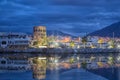 Puerto Banus at dusk in Marbella