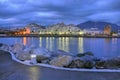 Puerto Banus by night,Costa del Sol,Spain Royalty Free Stock Photo