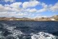 Puerto Calero Lanzarote from the sea Royalty Free Stock Photo