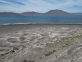 Puerto chale baja california sur magdalena bay marguerite island aerial view panorama Royalty Free Stock Photo