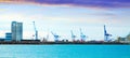 Puerto de Castellon - logistics port in Castellon de la Plana Royalty Free Stock Photo