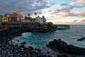 Puerto de la Cruz at night, Tenerife, Spain Royalty Free Stock Photo