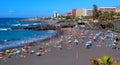 Puerto de la Cruz , Playa Jardin ,Tenerife ,Canarian Islands Royalty Free Stock Photo