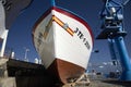 Puerto de la Cruz (Spain), January 24, 2023. Ship hull.