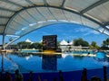 Puerto de la Cruz, Spain - 10.05.2024: The kissing booth before the start of the orca show