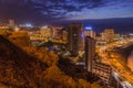 Puerto de la Cruz Tenerife island by night Royalty Free Stock Photo