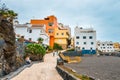 Promenade and colour houses of Punta Brava in Puerto de la Cruz, Tenerife Isla