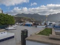 Puerto de las Nieves, Agaete, Gran Canaria, Canary Islands, Spain December 17, 2020: Childern playground at center of