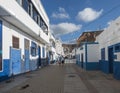 Puerto de las Nieves, Agaete, Gran Canaria, Canary Islands, Spain December 17, 2020: Main street promenade of fishing Royalty Free Stock Photo