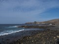 Puerto de las Nieves, Agaete, Gran Canaria, Canary Islands, Spain December 17, 2020: Natural sea pool Las Salinas de Royalty Free Stock Photo