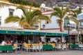 Cafe culture in Puerto de Mogan Gran Canaria on March 7, 2022.