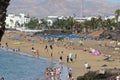 Puerto del Carmen beach, at Lanzarote