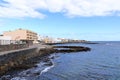 Puerto del Rosario, Fuerteventura, Spain - November 24 2023: views of the beach at the Canary Islands Royalty Free Stock Photo