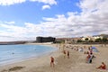 Puerto del Rosario, Fuerteventura, Spain - November 24 2023: views of the beach at the Canary Islands Royalty Free Stock Photo
