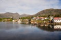 Detail of the village of Puerto Eden in south of Chile Royalty Free Stock Photo