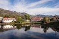 Puerto Eden in Chilean fiords, Patagonia. Royalty Free Stock Photo