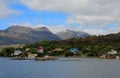 The Puerto Eden in Wellington Islands, fiords of southern Chile Royalty Free Stock Photo