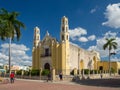 Puerto Escondido, Oaxaca, Mexico, America [Saint John Baptist, San Juan Bautista church, historical center of Merida, tourist Royalty Free Stock Photo