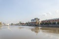 Puerto Madero, Buenos Aires, Argentina, whith the Puente de la Mujer bridge Royalty Free Stock Photo