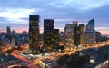 Puerto Madero city at night with skyscrapers offices in the city of Buenos Aires Argentina Royalty Free Stock Photo