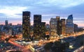 Puerto Madero city at night with skyscrapers offices in the city of Buenos Aires Argentina Royalty Free Stock Photo