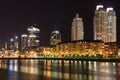 Puerto Madero at night Royalty Free Stock Photo