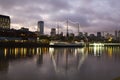 Puerto Madero by night, Buenos Aires Royalty Free Stock Photo