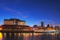 Puerto Madero at Night, Buenos Aires, Argentina. Royalty Free Stock Photo