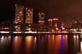 Puerto Madero at night Royalty Free Stock Photo