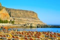 Puerto Mogan beach in Gran Canaria, Spain Royalty Free Stock Photo