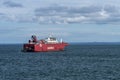 Car Ferry Navimag at anchor in Puerto Montt in Chile