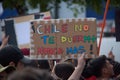 Chile do not fall asleep anymore. Chilean people in a massive protest at Puerto Montt. Social crisis