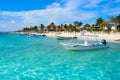 Puerto Morelos beach in Riviera Maya Royalty Free Stock Photo