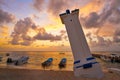 Puerto Morelos sunrise lighthouse Riviera Maya