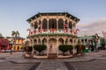 PUERTO PLATA, DOMINICAN REPUBLIC - DECEMBER 12, 2018: Parque Central square in Puerto Plata, Dominican Republ