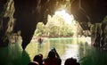 Puerto Princesa Palawan subterranean underground river in Philippines Royalty Free Stock Photo