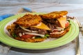 Puerto Rican Steak Jibarito Sandwich