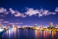 Puerto Rico Condado Beach San Juan Night Royalty Free Stock Photo