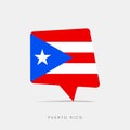 Puerto Rico flag bubble chat icon