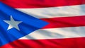 Puerto Rico flag. 3D Illustration