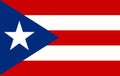 Puerto Rico Flag page symbol for your web site design Puerto Rico flag logo, app, UI. Puerto Rico flag Vector Royalty Free Stock Photo