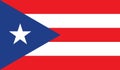 Puerto Rico Flag Royalty Free Stock Photo