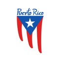 Puerto Rico flag symbol Royalty Free Stock Photo
