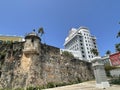 Puerto Rico`s historic Old San Juan district historic outpost Royalty Free Stock Photo